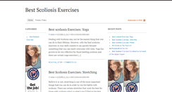 Desktop Screenshot of bestscoliosisexercises.com